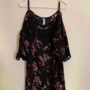 open shoulder dress